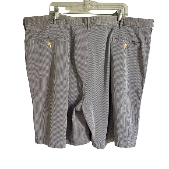 Lands End Mens Pinstriped Cotton Shorts Size 46 - Picture 2 of 7